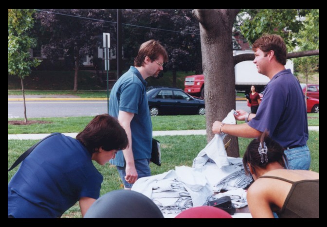 Dr. Mark Frank (Your favorate professor :) ) at RUSURE campaign SCILS Rutgers 2000