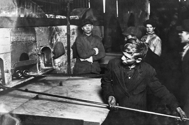 Young Glass Factory Workers in Pittsburgh